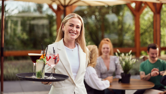 Drankje op het terras